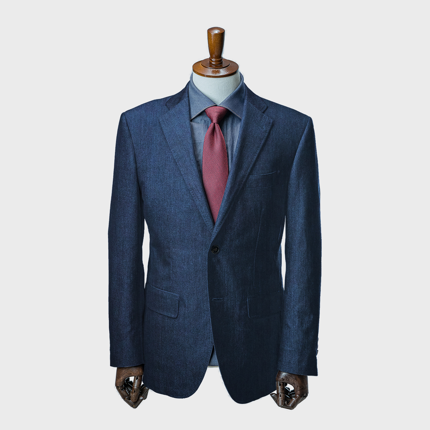 エメラルドブルーストレッチデニムKN6324-007 | 世界初デニムスーツ