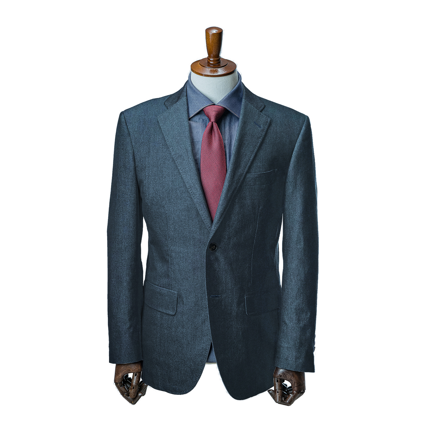 Harrodsストレッチデニムスーツ エメラルドグリーンストレッチデニムSN1060-029 | 世界初デニム